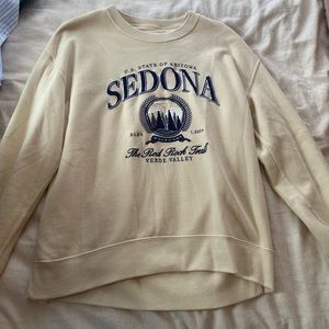 Abercrombie and Fitch Cream Sedona Vintage sweater